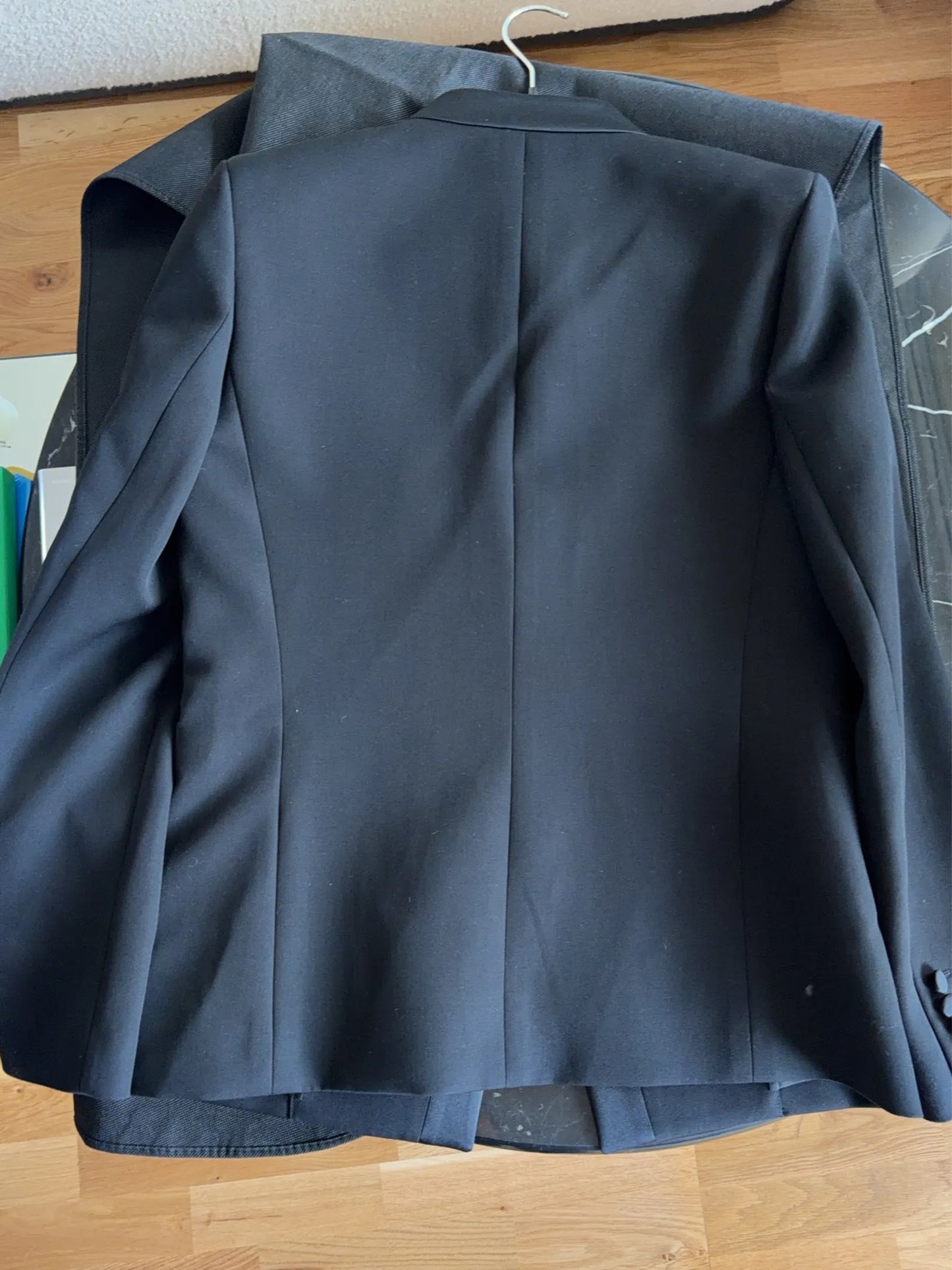 Saint Laurent Tuxedo / Satin-trimmed Wool-ullkavaj