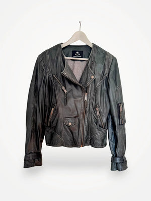 MUNTHE Bikermodell-skinnjacka