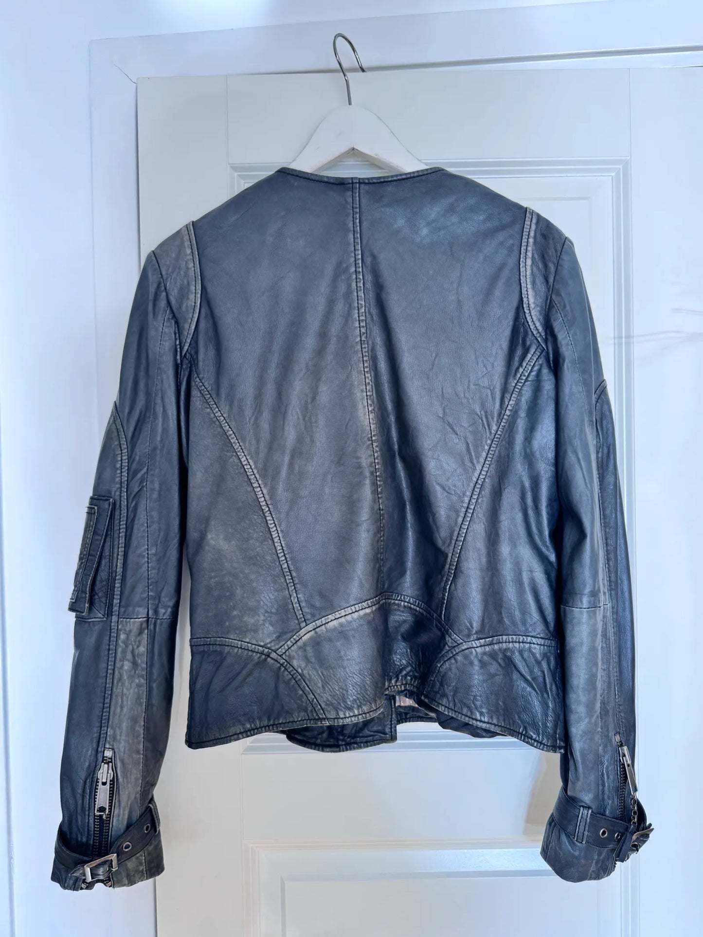 MUNTHE Bikermodell-skinnjacka