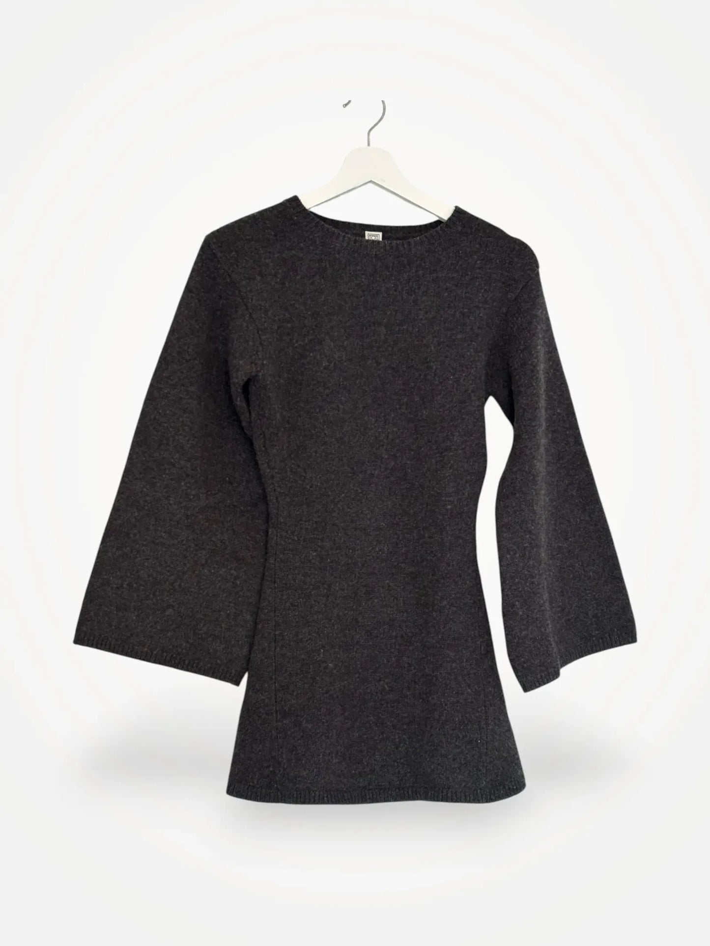 Toteme Curved Wool Cashmere Knit Sweater