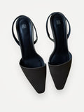 Toteme Satin Slingback-skinnklackar NWOT