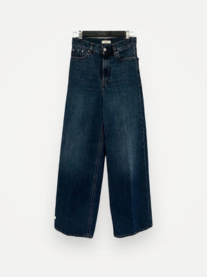 Toteme Wide Leg Denim Dark Blue Jeans