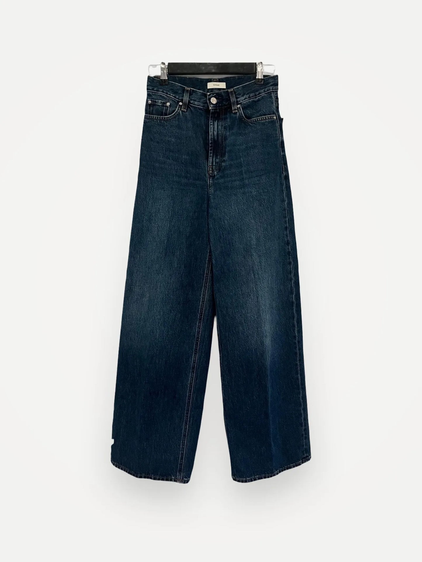 Toteme Wide Leg Denim Dark Blue Jeans