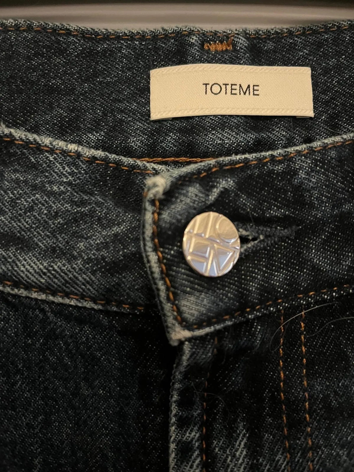 Toteme Wide Leg Denim Dark Blue Jeans