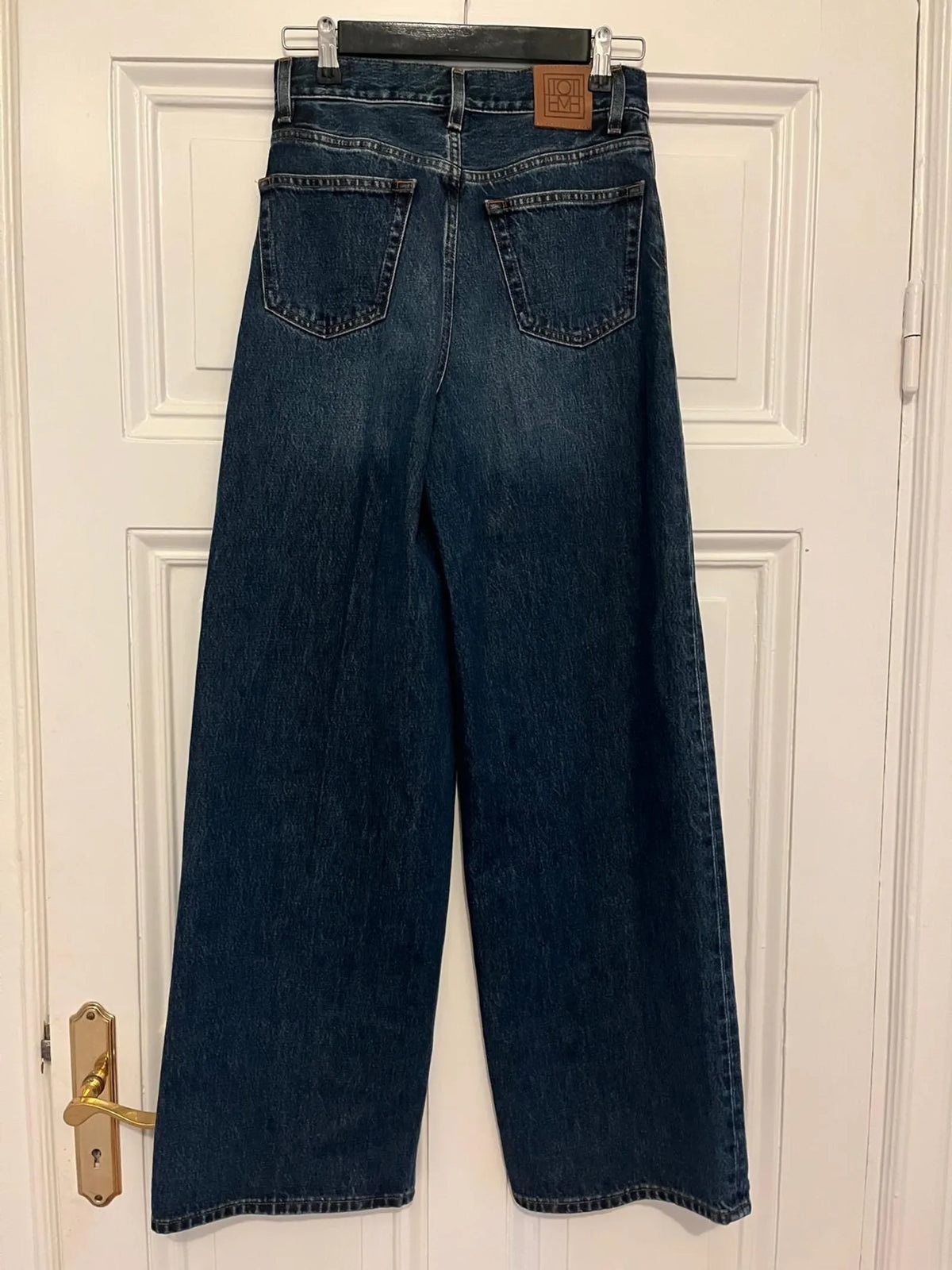 Toteme Wide Leg Denim Dark Blue Jeans