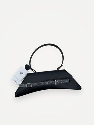 Keyimu Sleek Baguette-skinnaxelremsväska NWT