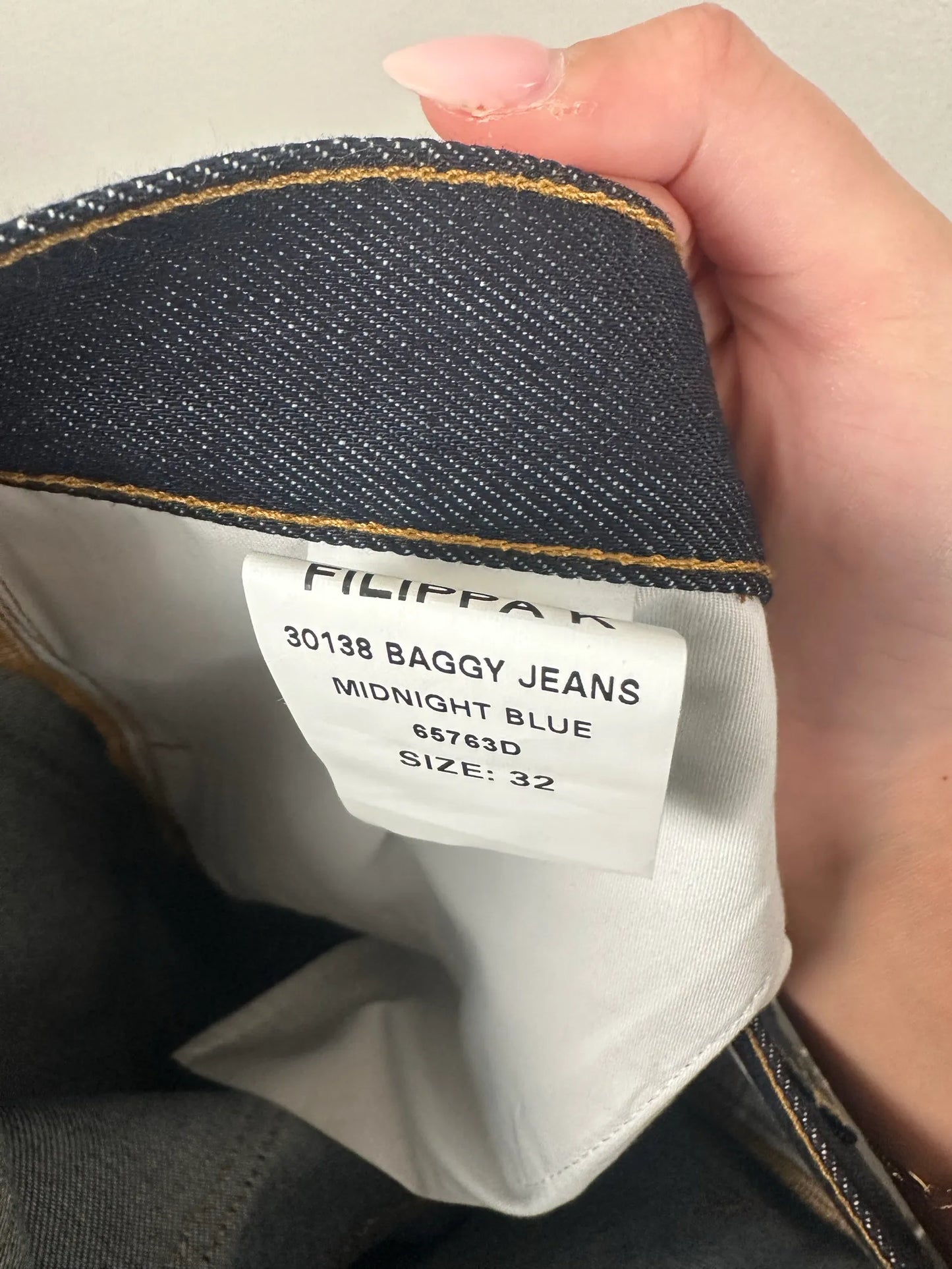 Filippa K Baggy Midnight Blue Jeans