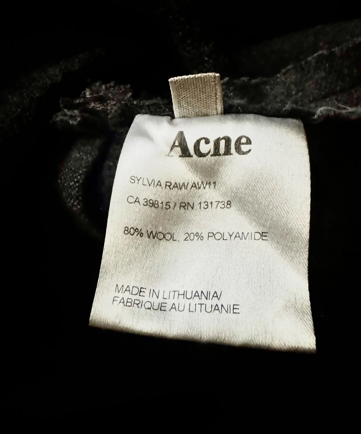 Acne Jeans Sylwia Raw-ulljacka