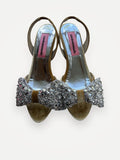 Custommade Ambla Crystal Bow-skinnklackar NWT
