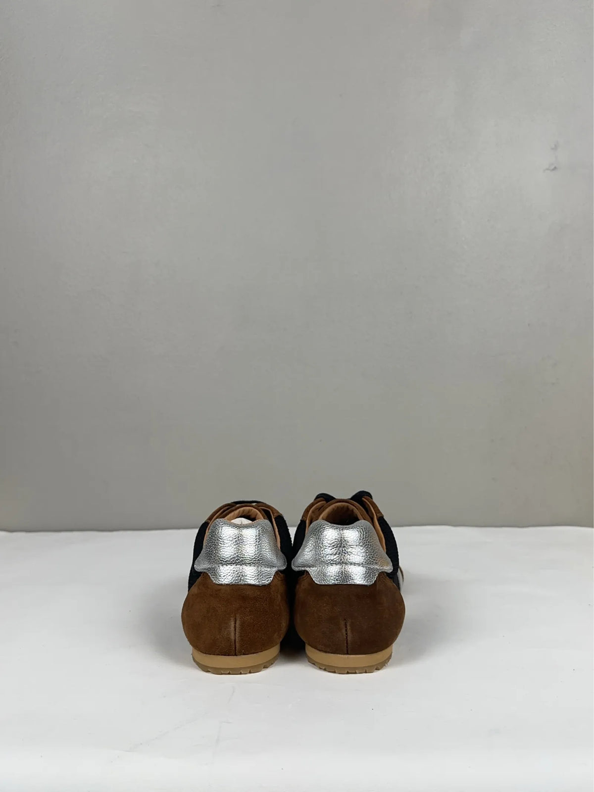 Blankens The May Black And Silver-skinnsneakers NWT