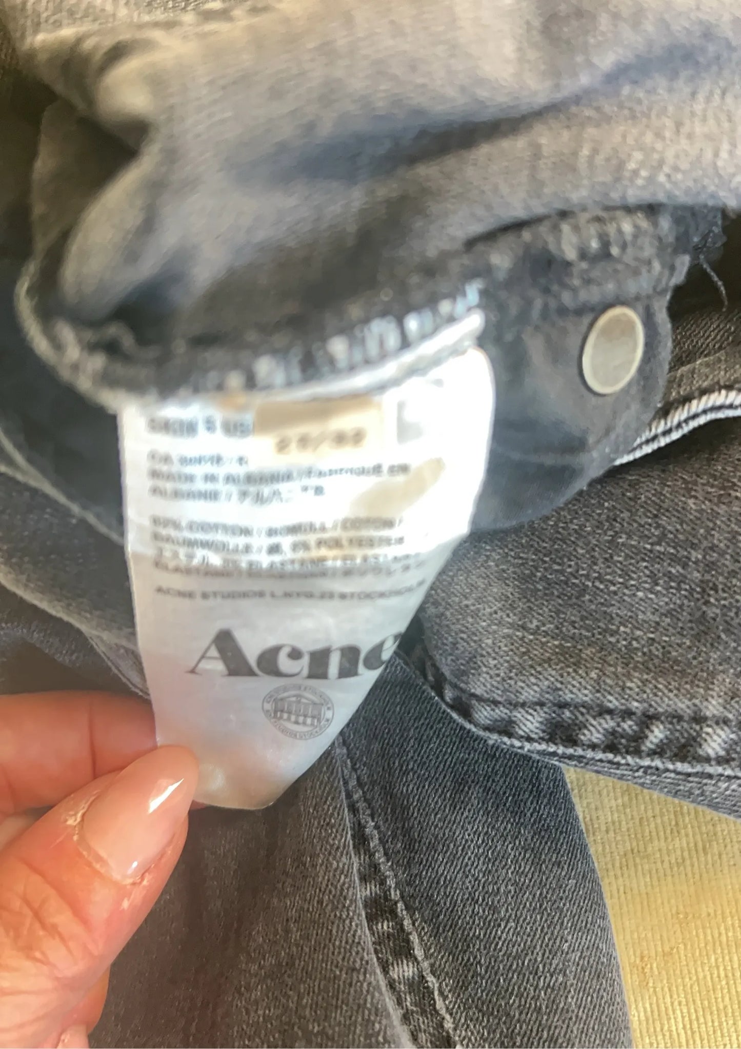 Acne Studios Skin 5 Used Black Jeans