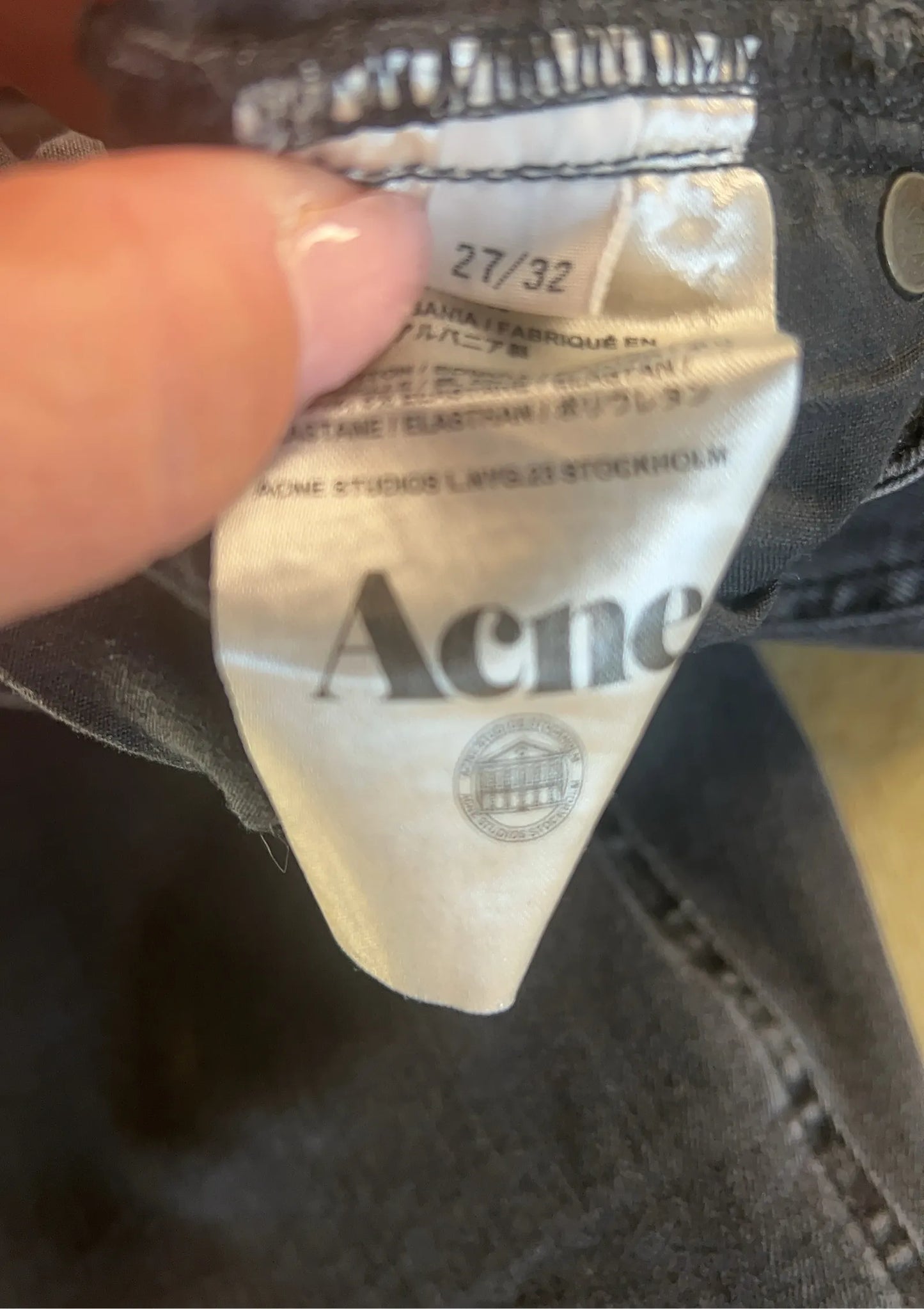Acne Studios Skin 5 Used Black Jeans