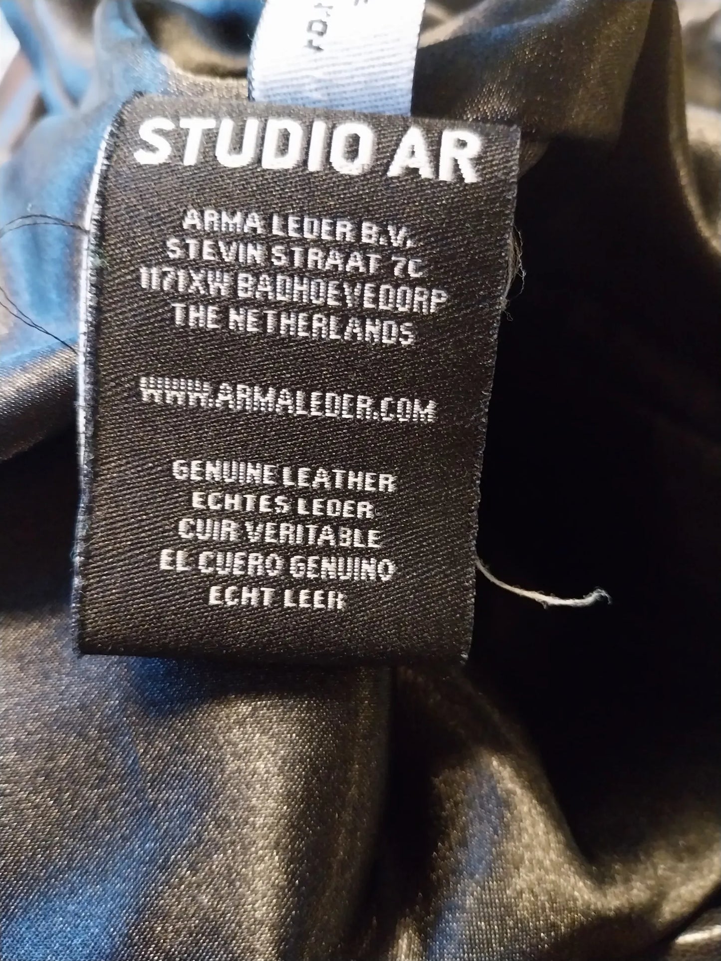 Studio Ar-skinnjacka NWOT