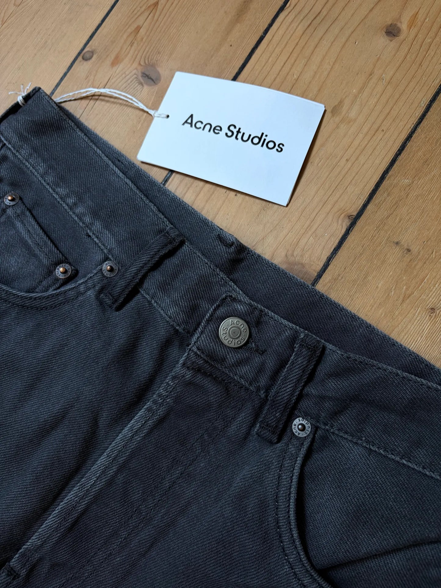 Acne Studios 2021f Faded Black-jeans NWT