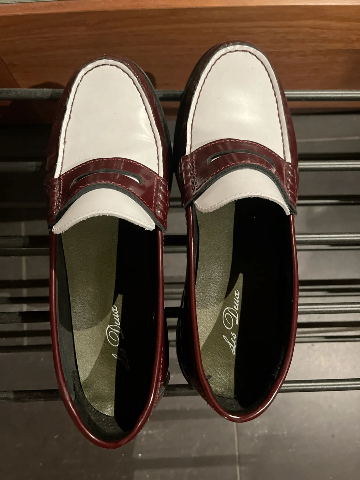 Les Deux-skinnloafers