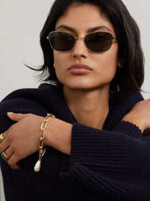 Toteme The Cruisers Sunglasses Gold Sunglasses