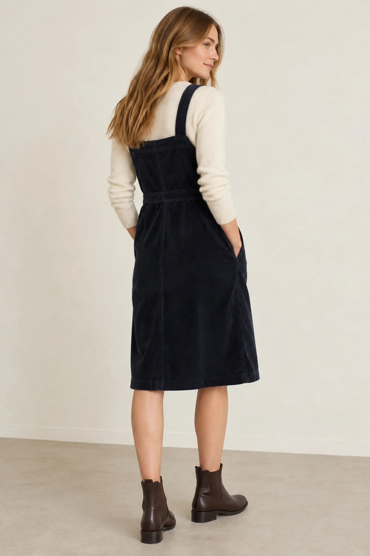 Barbour Darcie Cord Pinafore-klänning