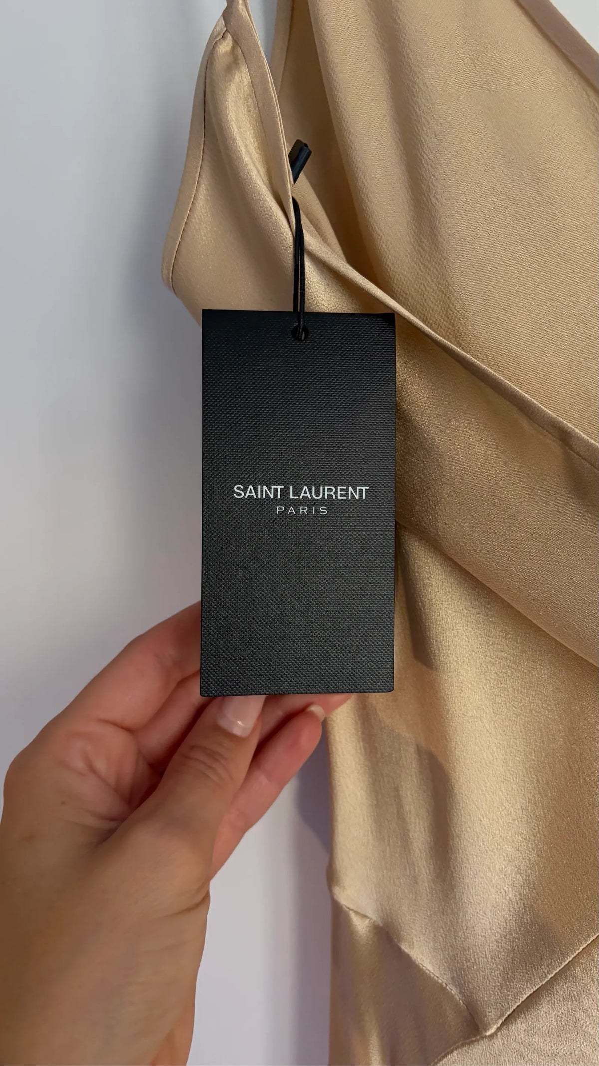 Saint Laurent Silk Slip-sidenklänning NWT
