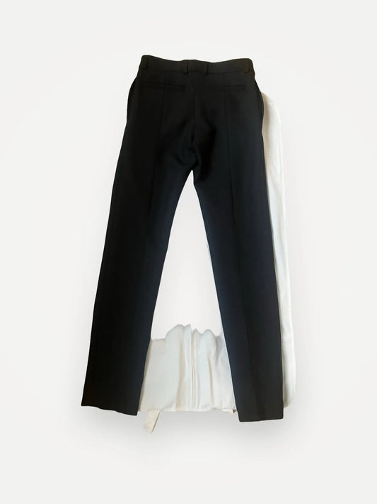 Toteme Low Slim-ullkostymbyxor