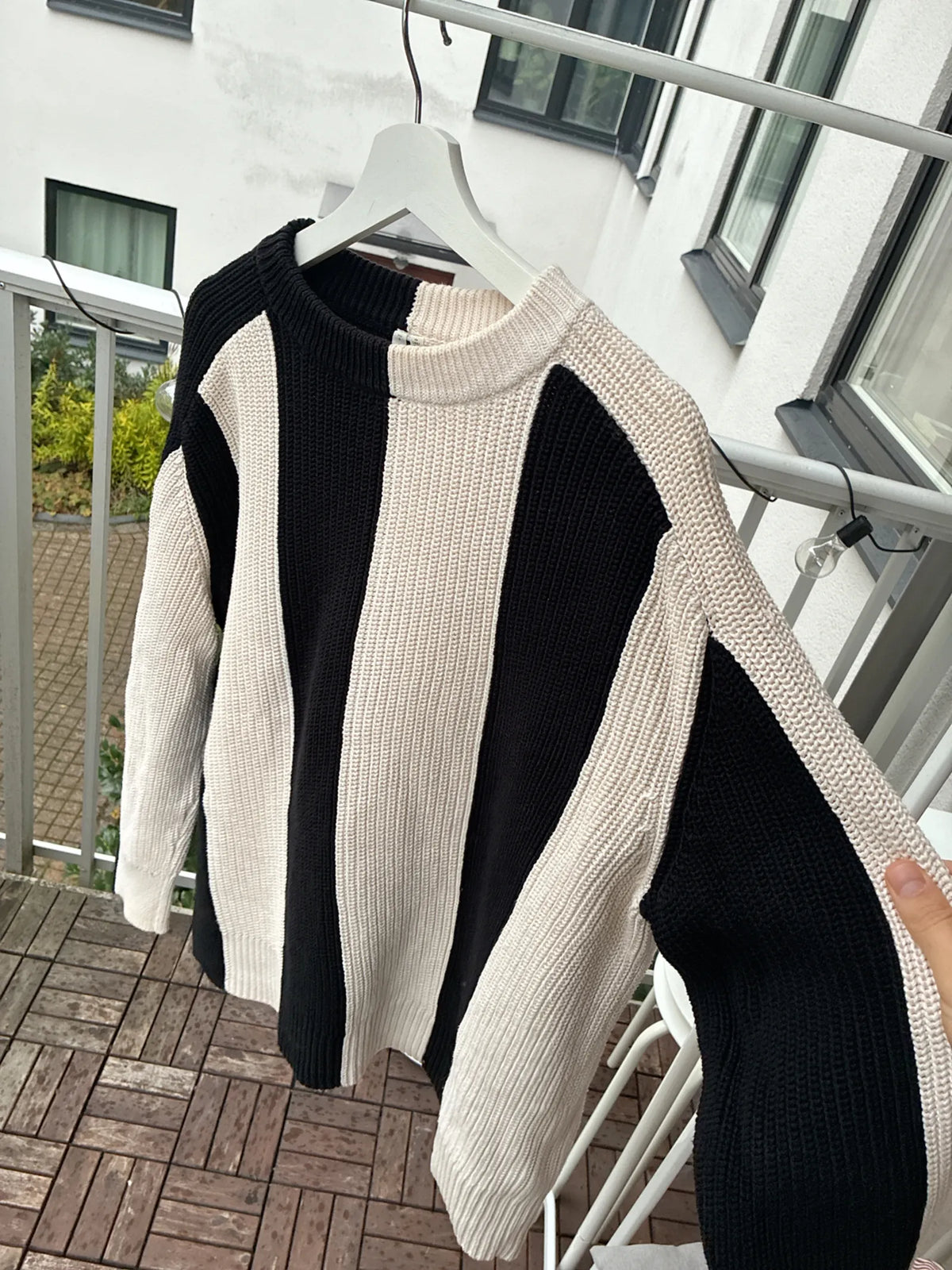 Arket Block Striped Cotton-tröja NWOT