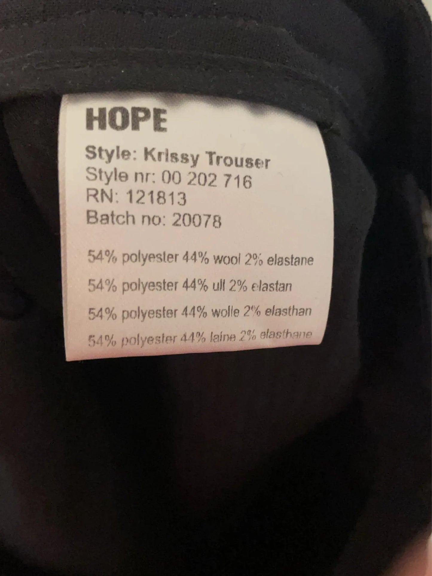 Hope Krissy Suit Trousers