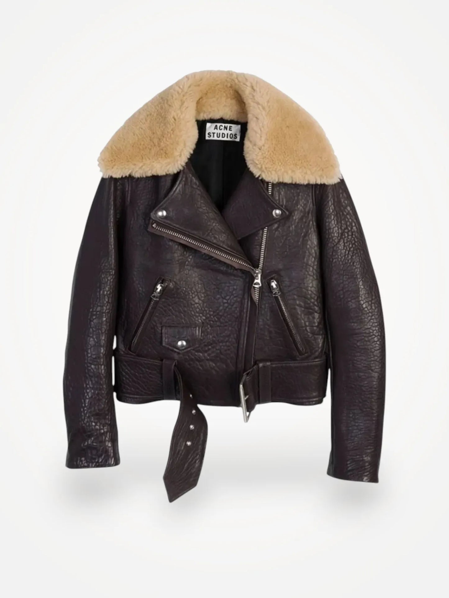 Acne Studios Velocite Leather Biker-skinnjacka
