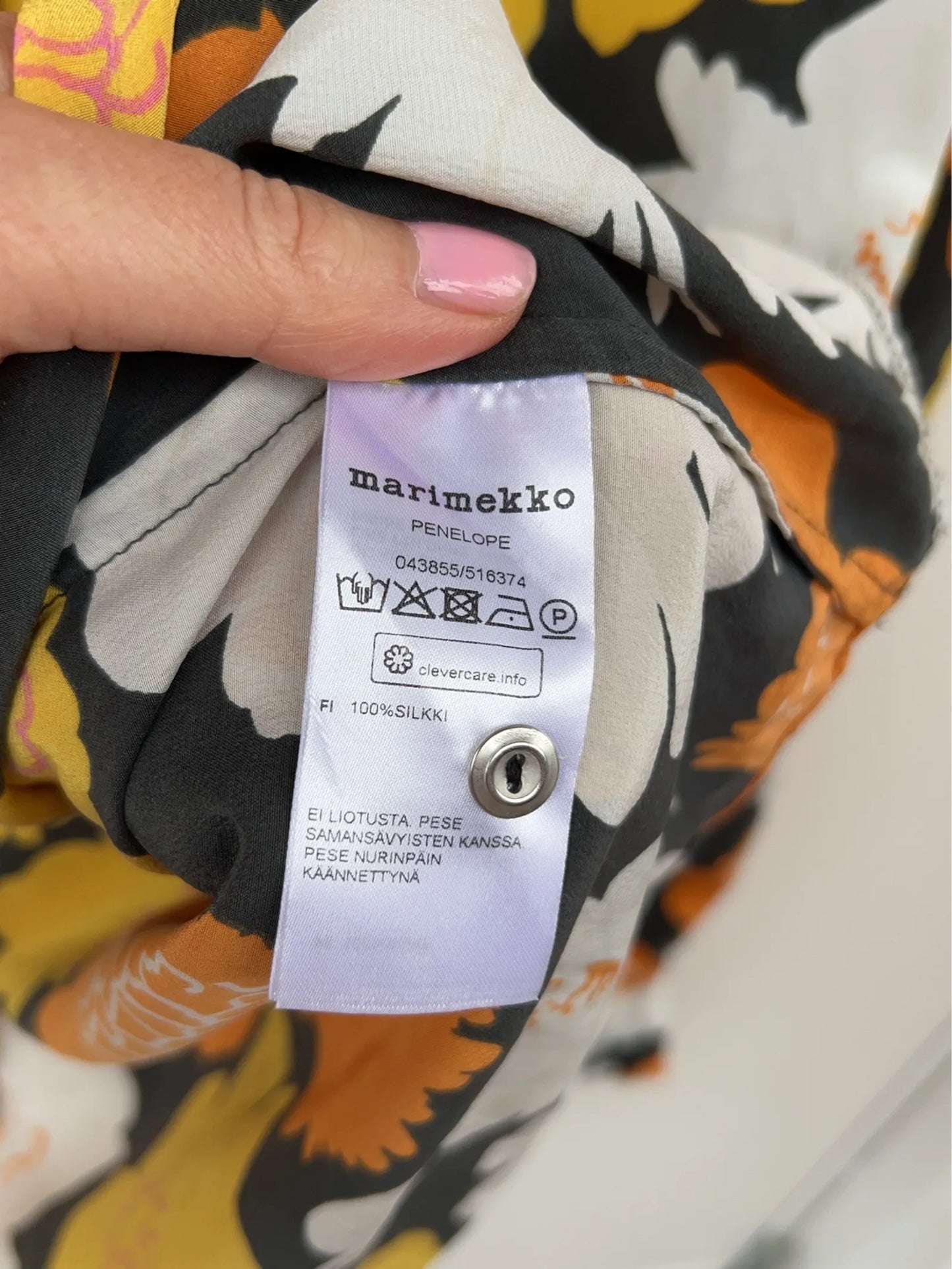 Marimekko-sidenblus