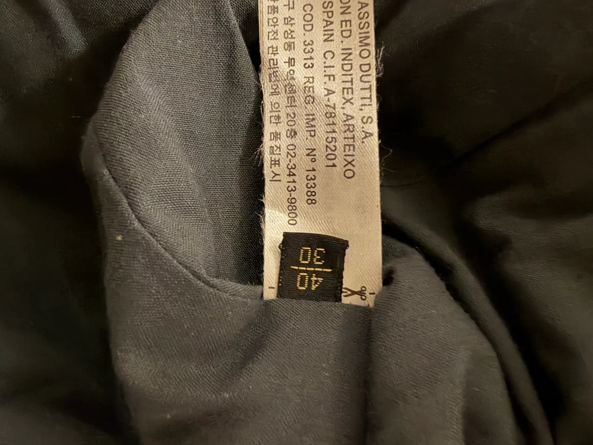 Massimo Dutti Gray Checked Wool-ullkavaj