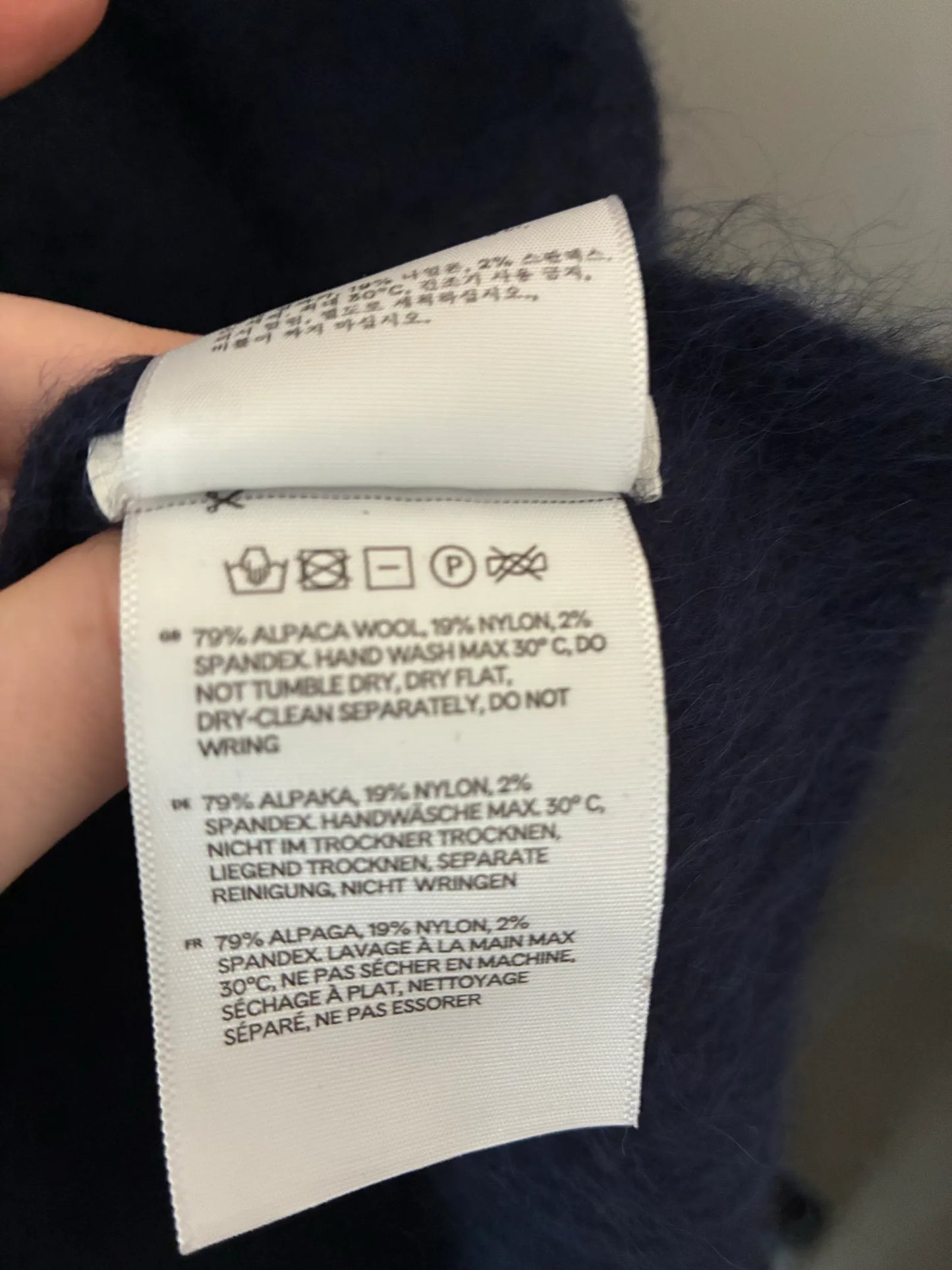 Soft Goat Accessories Alpaca Navy One Size Scarf