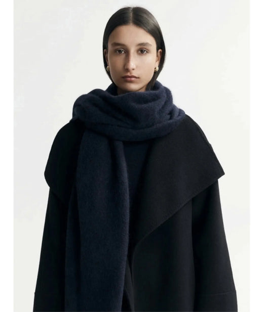 Soft Goat Accessories Alpaca Navy One Size-halsduk NWOT