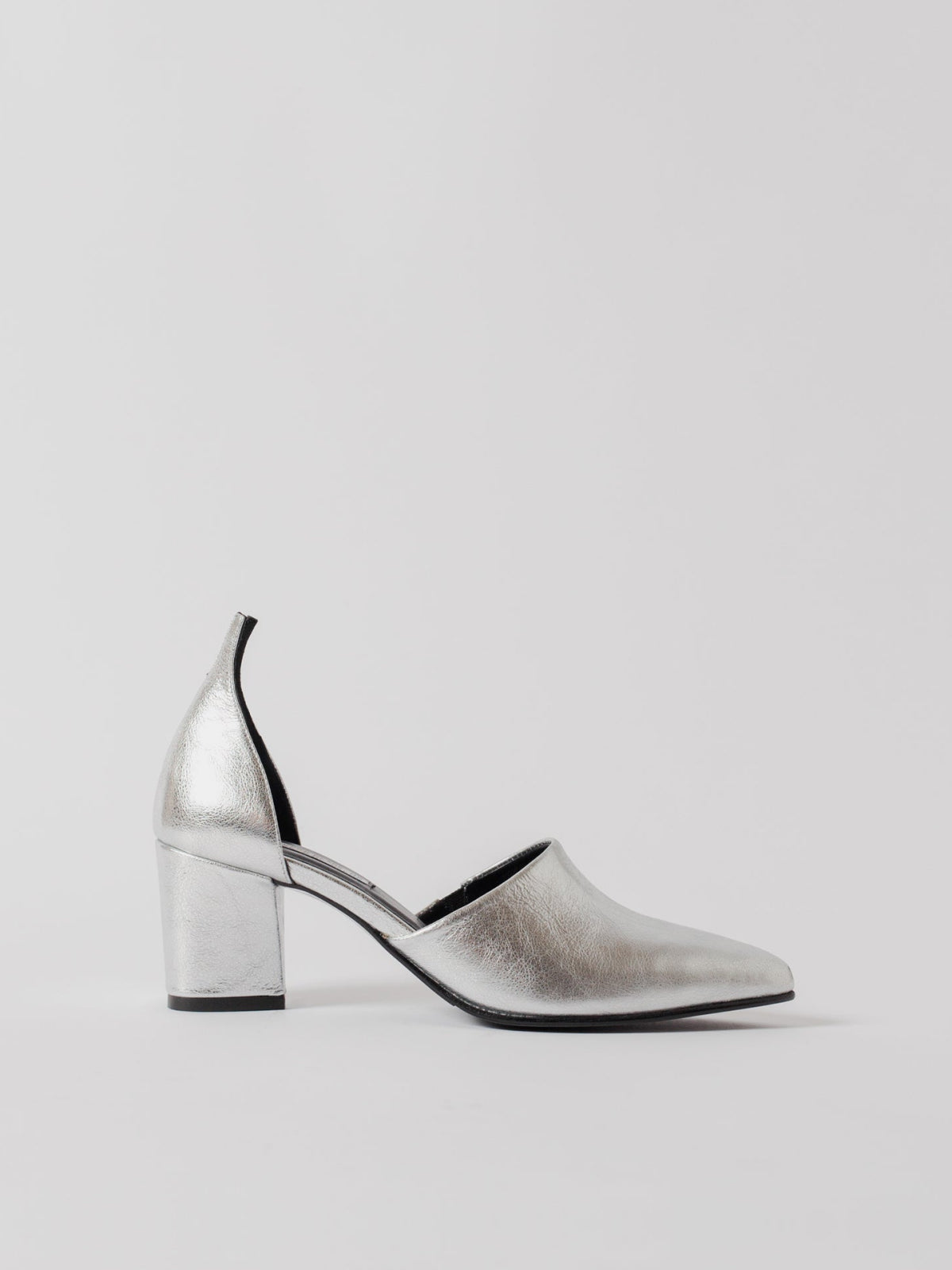 Blankens The Riverside Silver-skinnklackar NWOT