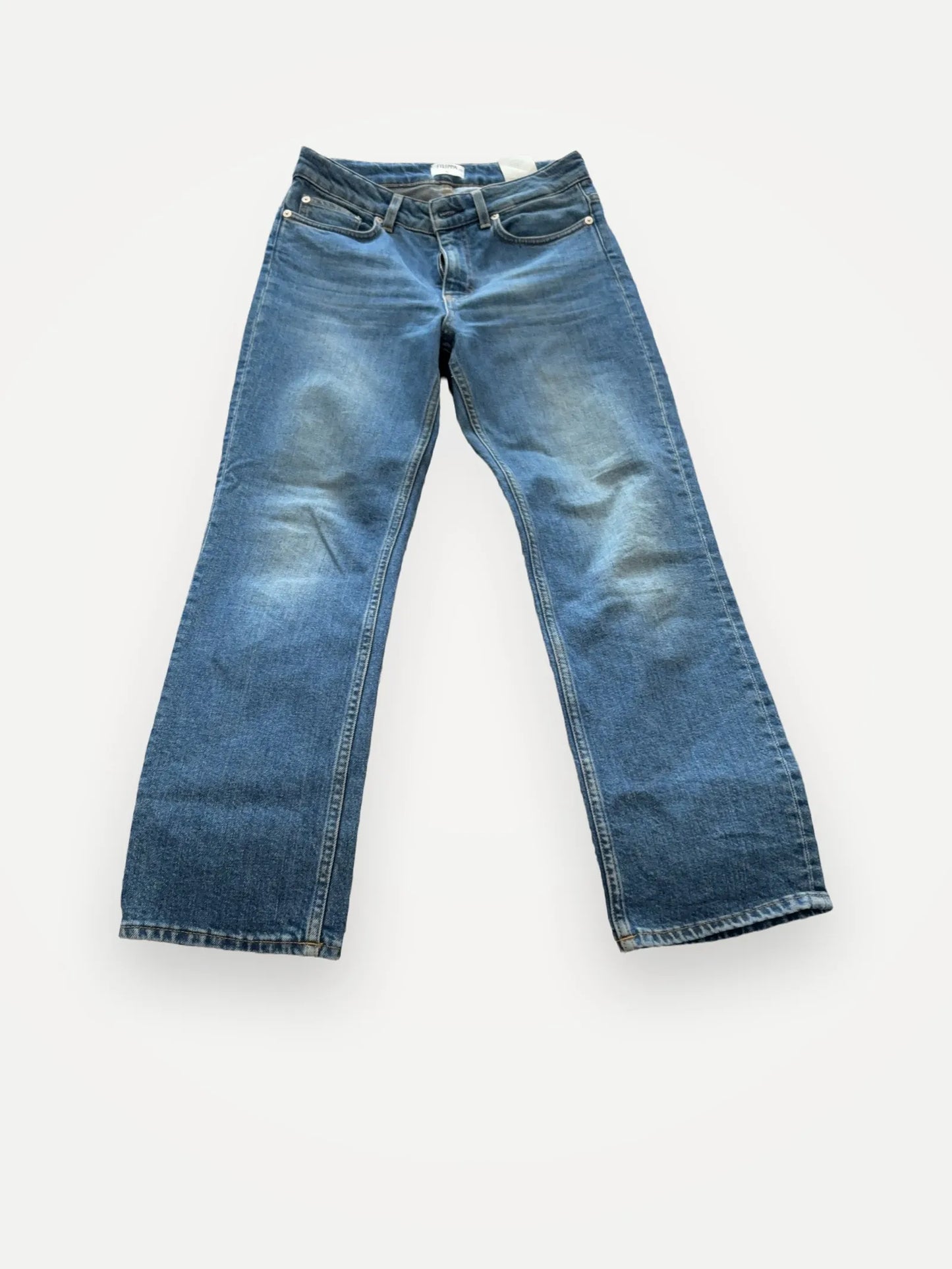 Filippa K Stella Cropped Mid Blue Wash Jeans