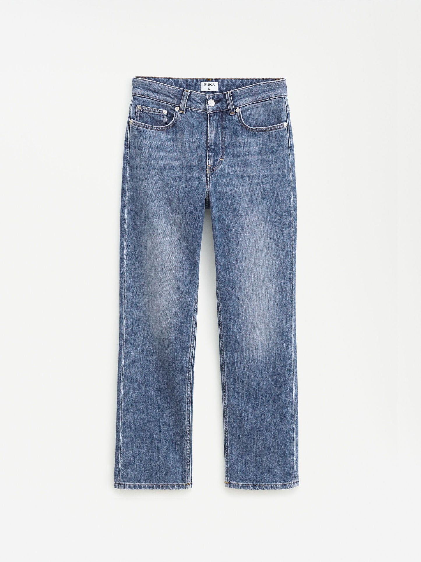 Filippa K Stella Cropped Mid Blue Wash Jeans