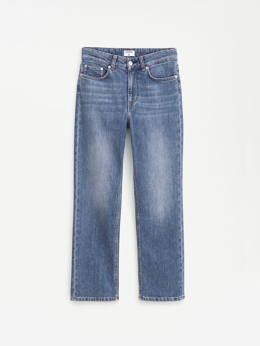 Filippa K Stella Cropped Mid Blue Wash-jeans