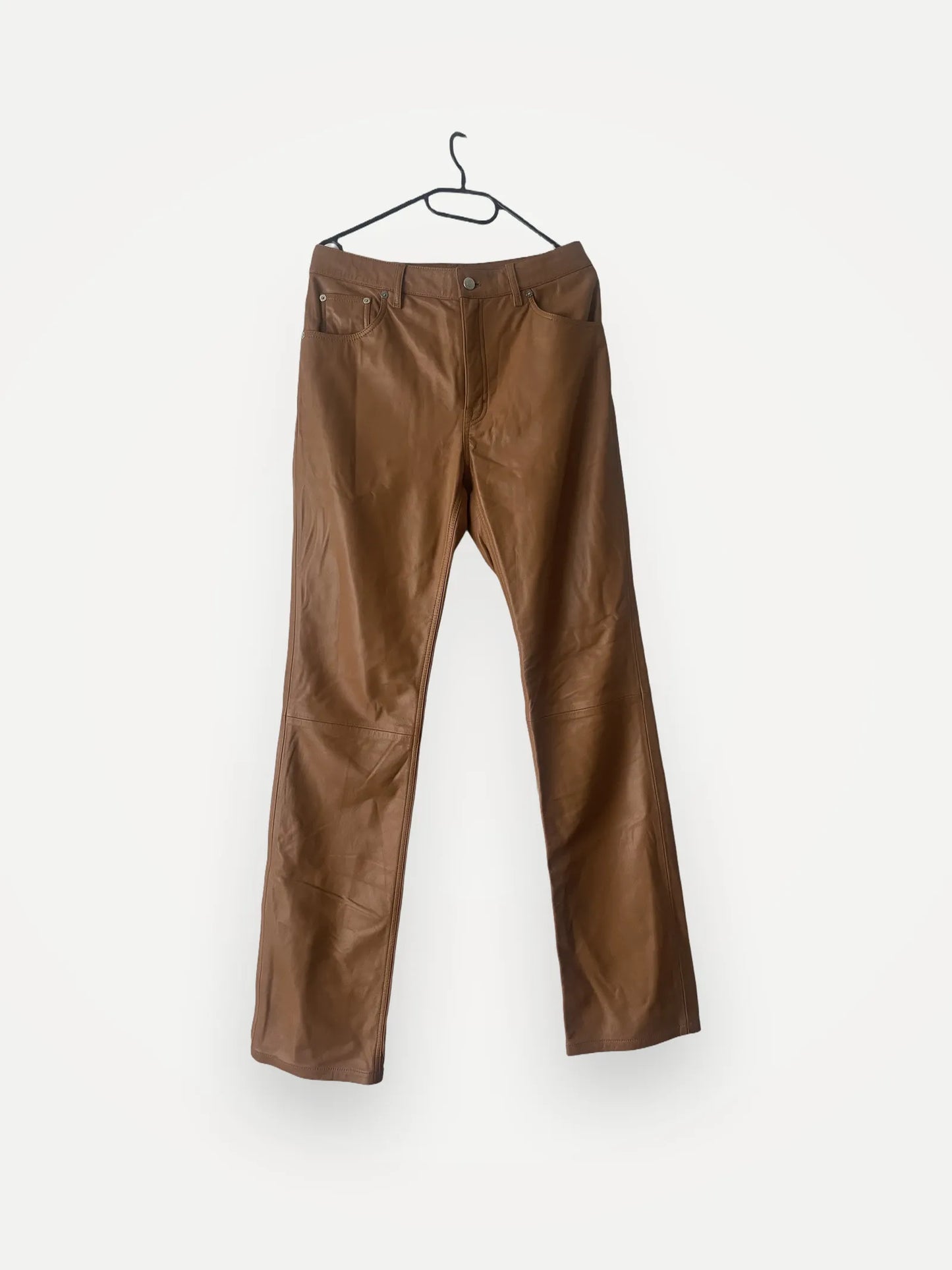 Filippa K Leather Five Pocket-skinnbyxor