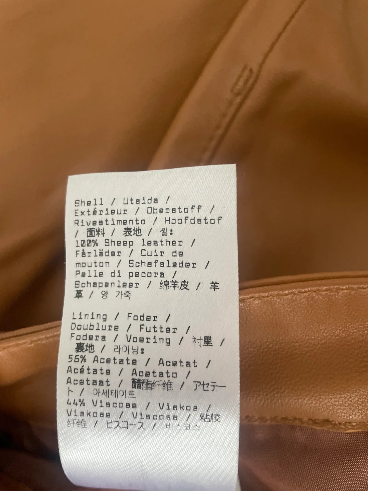 Filippa K Leather Five Pocket-skinnbyxor