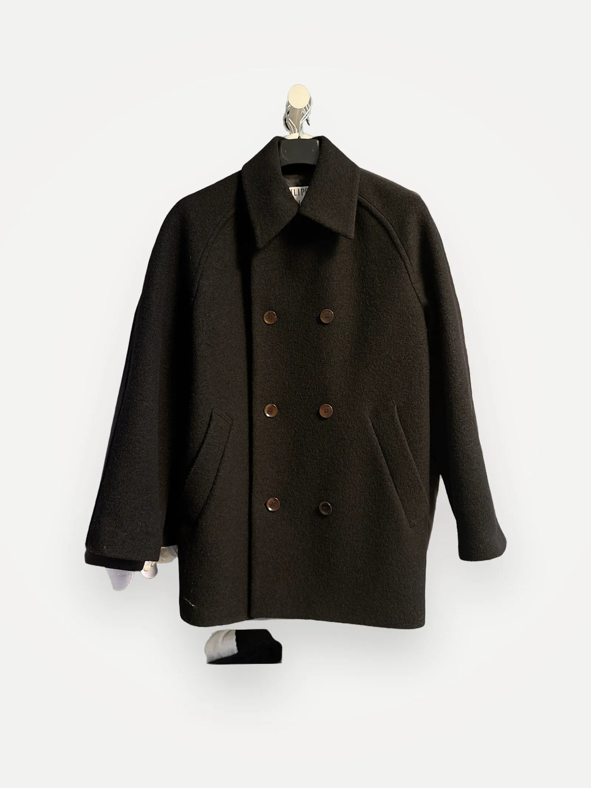 Filippa K Double Breasted Boiled Wool Peacoat-ulljacka NWT
