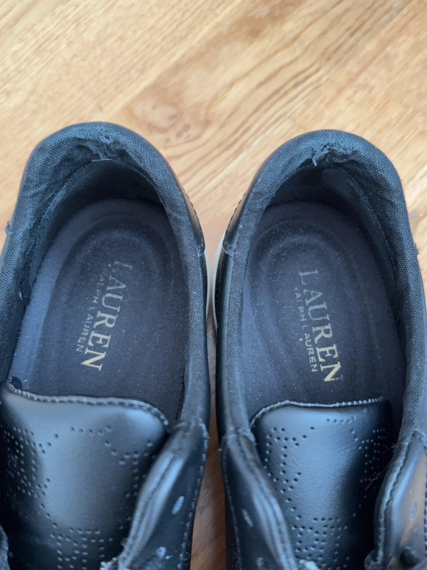 Ralph Lauren-skinnsneakers