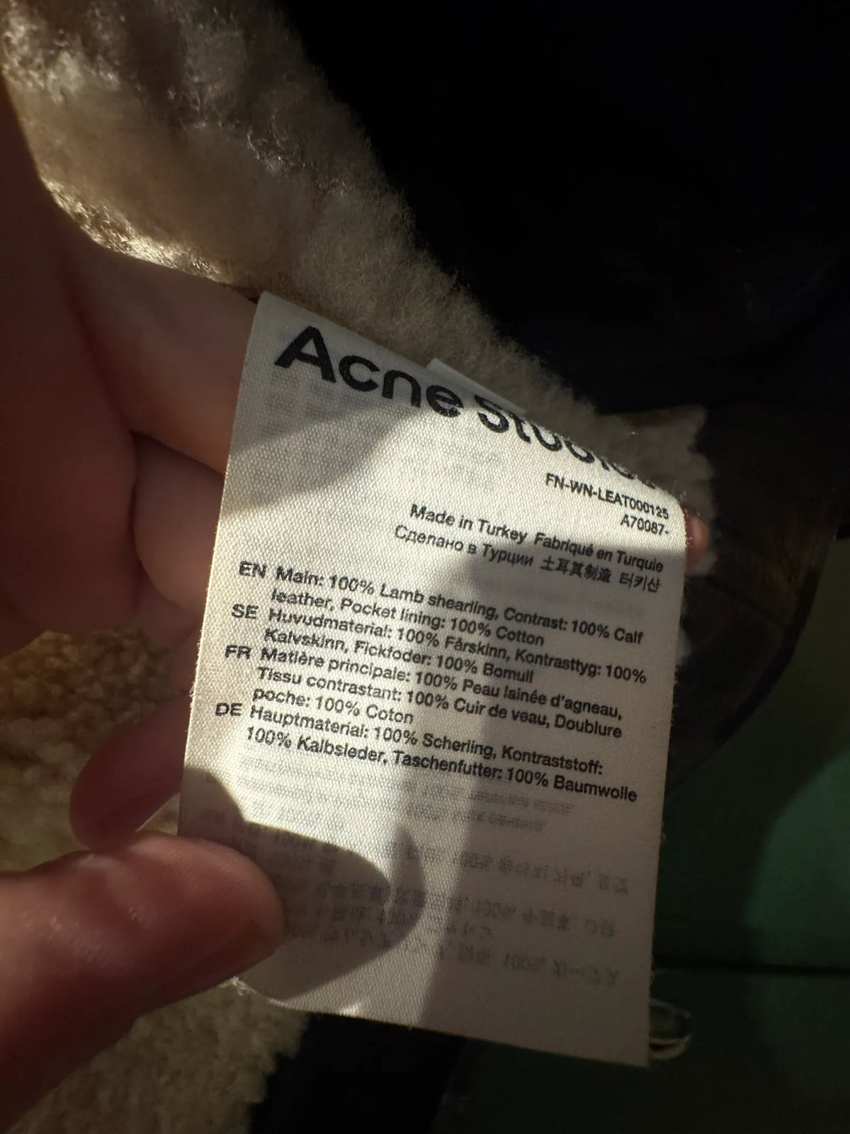 Acne Studios Leather jacket