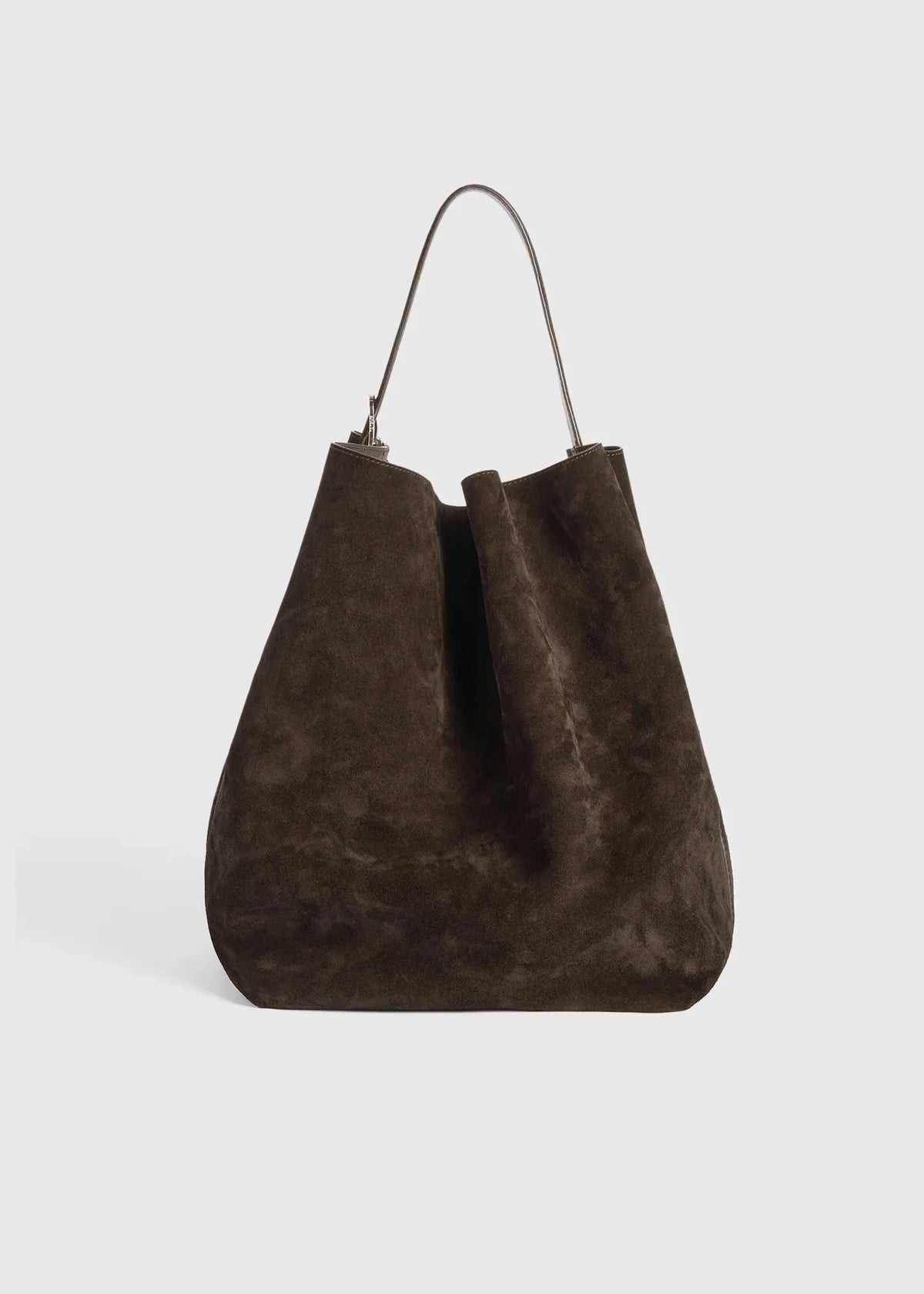 Toteme Suede Tote Brown Handbag