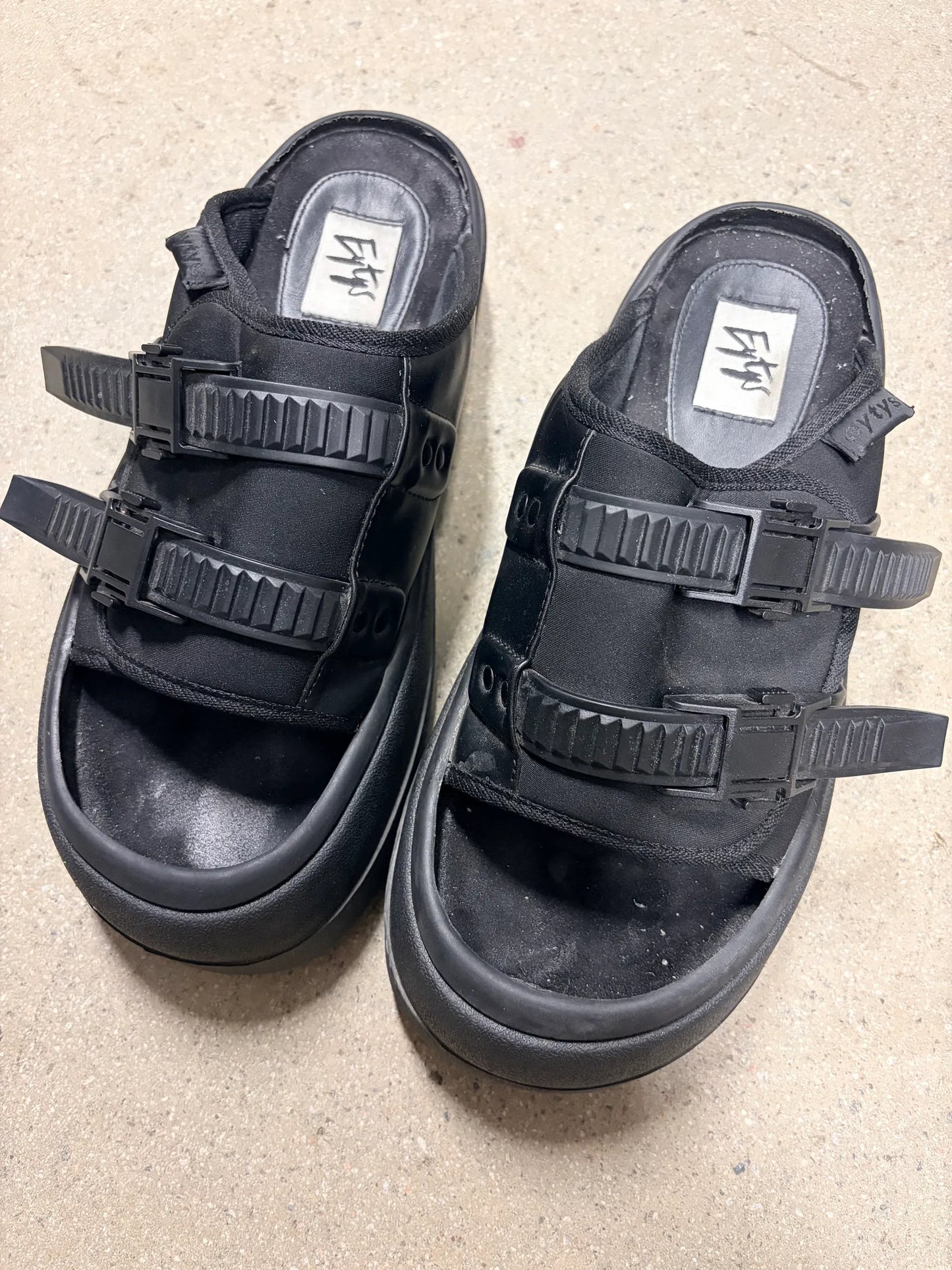 Eytys Capri Neoprene Black-sandaler