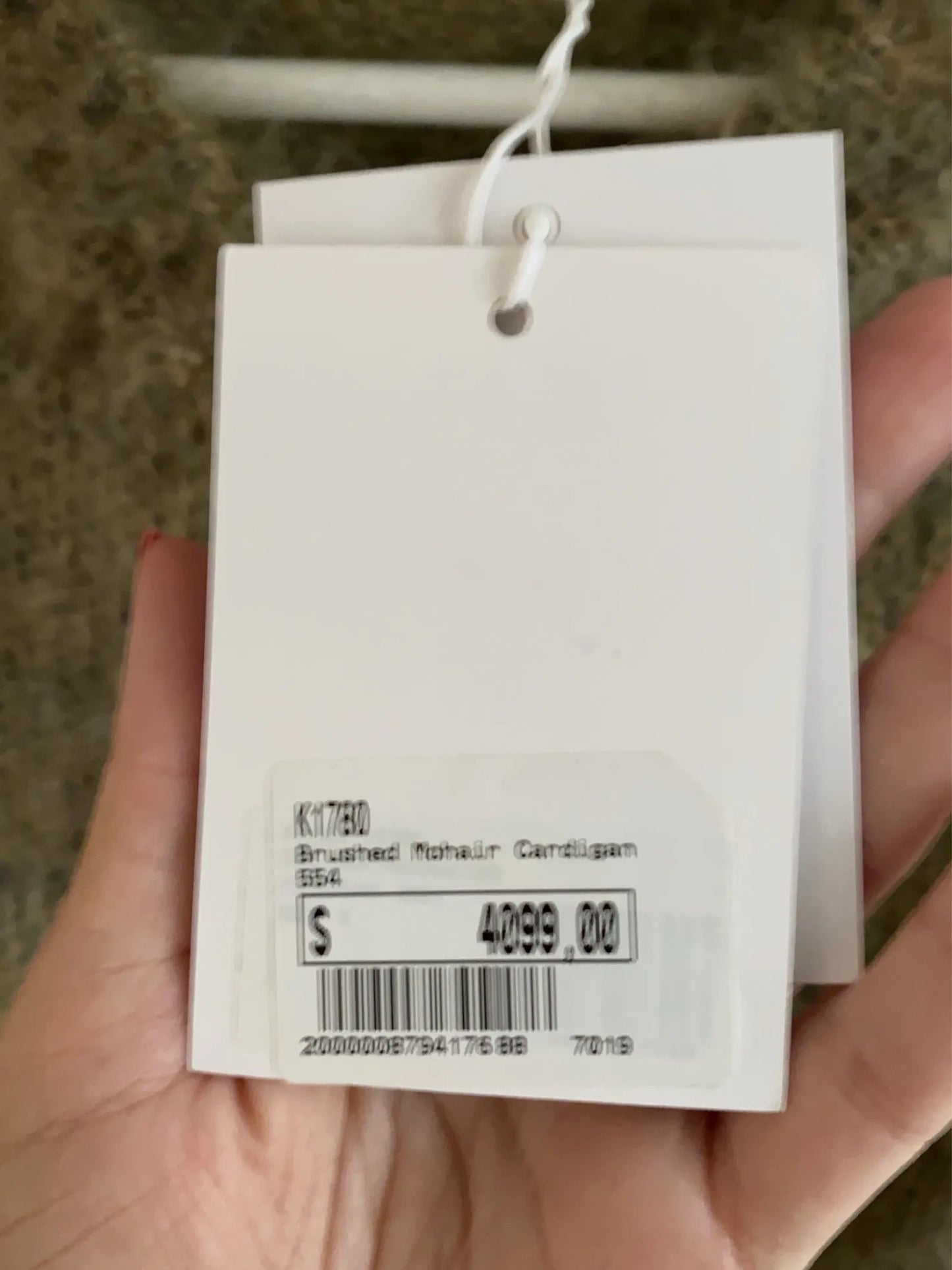 Ganni Brushed Mohair-kofta NWT