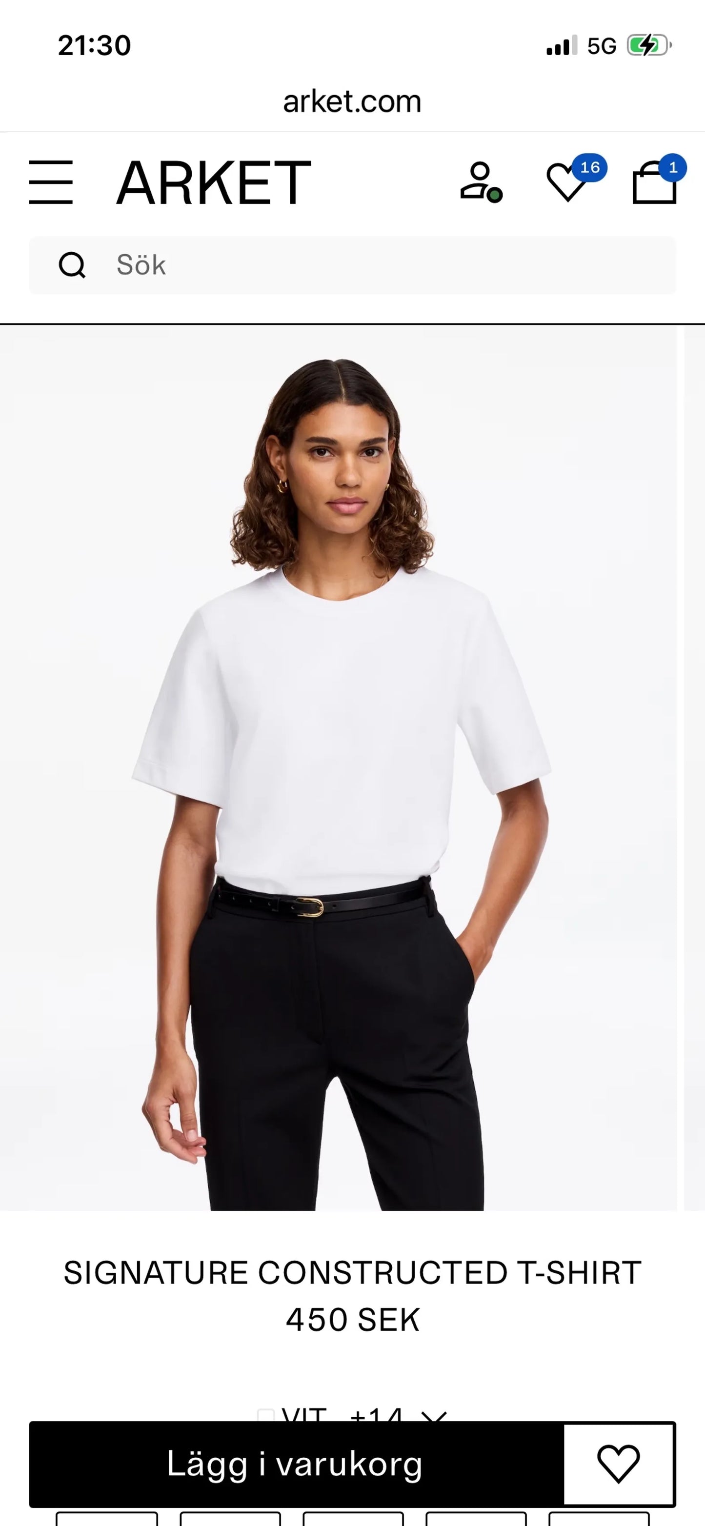 Arket Signature Constructed-t-shirt NWT
