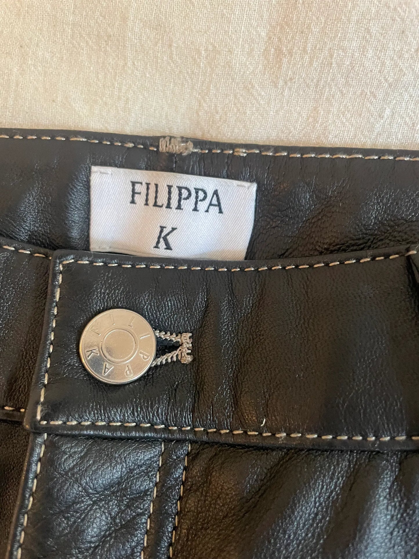 Filippa K Leather-skinnkjol NWOT