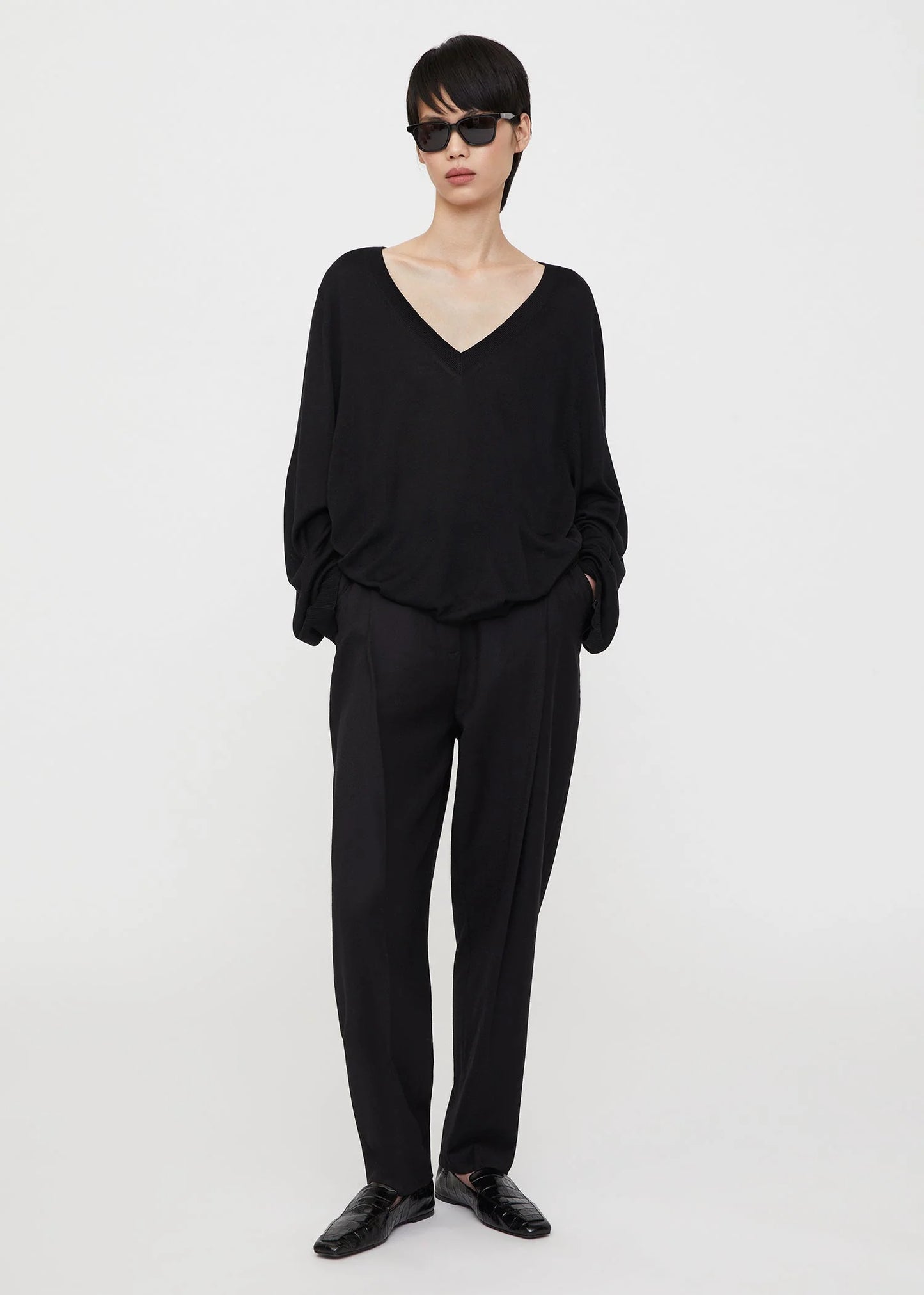 Toteme Silk Cashmere V--sidentröja