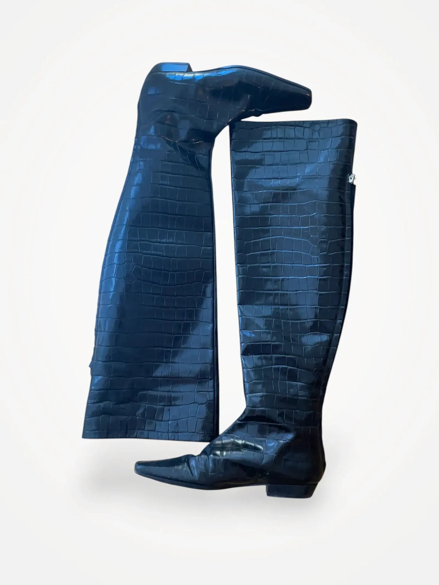 Toteme Croc Over The Knee-skinnboots