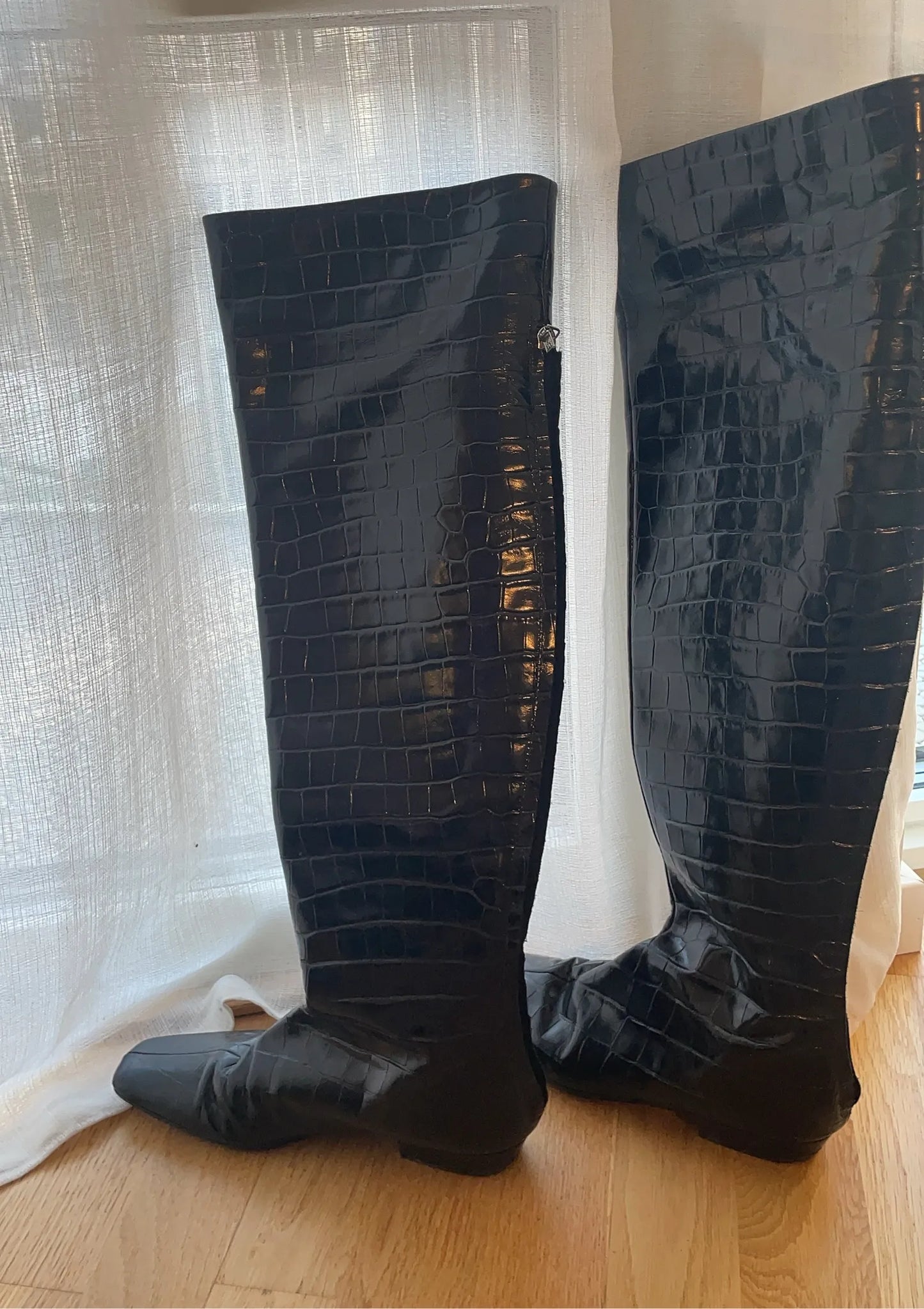 Toteme Croc Over The Knee-skinnboots