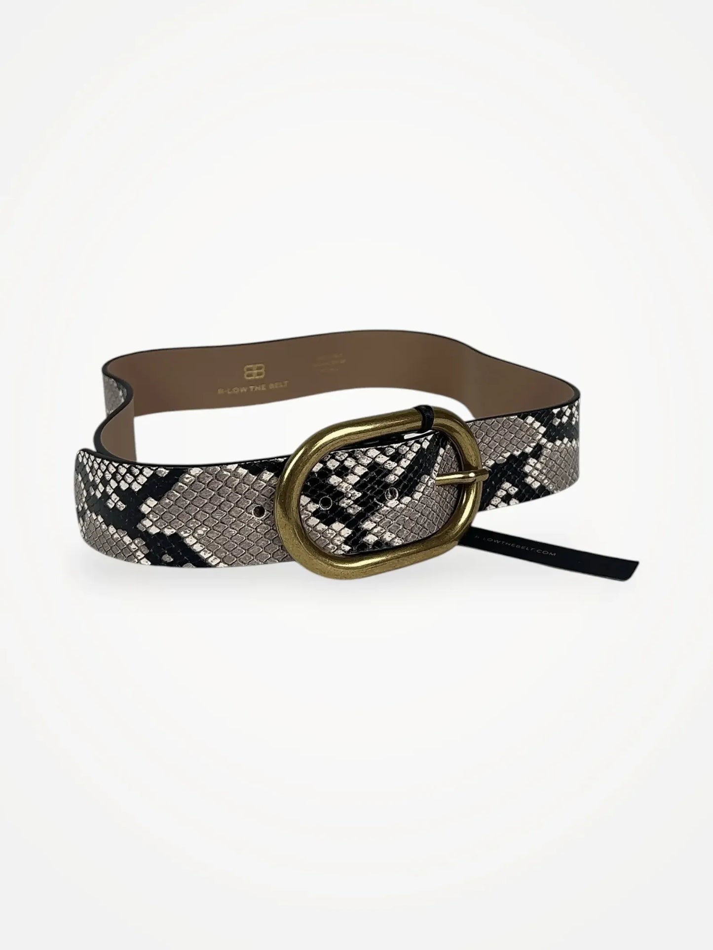 B-Low The Belt Kian Python-skinnbälte NWT