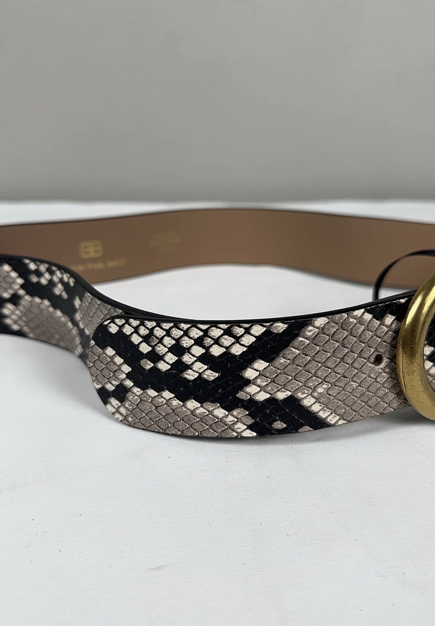 B-Low The Belt Kian Python-skinnbälte NWT