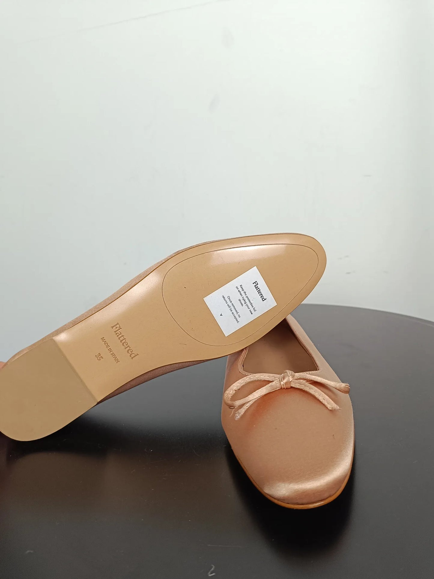 Flattered Bodil Satin Ballet flats